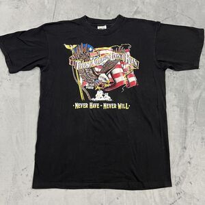 VTG American Patriot T Shirt Mens XL Bald Eagle USA Made 1989 Single Stitch Army